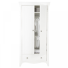 Clara 2 Double Door Wardrobe Satin white open