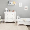 Clara 2 piece room set stain white nursery