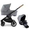 Emmaljunga NXT60 Travel System (Flat Seat) - Outdoor Black-Lounge Grey