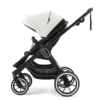 Emmaljunga NXT90 Ergo Seat Black White Leatherette World Facing
