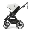 Emmaljunga NXT90 Ergo Seat Black White Leatherette World Facing