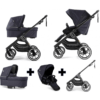 Emmaljunga NXT90 Travel System Black Lounge Navy