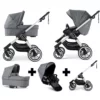 Emmaljunga NXT90 Travel system Silver Lounge Grey