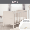 Juliet cot bed and foam mattress - dove grey - saving bundle