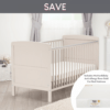 Juliet cot bed and sprung mattress dove grey save bundle