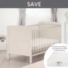 Juliet cot bed and sprung mattress dove grey save bundle