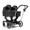 Silver Lounge Black NXT Twin Carrycot