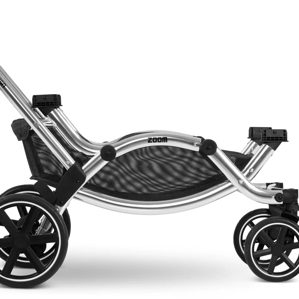 ABC Design Zoom Double Tandem Pushchair Carrycot Asphalt