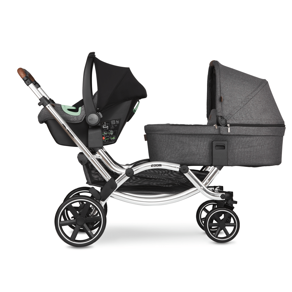 tandem pushchair with car seat