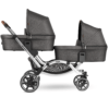 Zoom Double Tandem Pushchair Side View 2 Carrycots