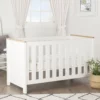 cuddleco aylesbury cot bed satin white nursery