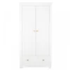 cuddleco aylesbury double wardrobe white ash front