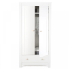 cuddleco aylesbury double wardrobe white ash open