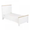 cuddleco aylesbury toddler bed satin white ash side view