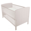 juliet cot bed and mattress - dove grey - 3 height adjustment