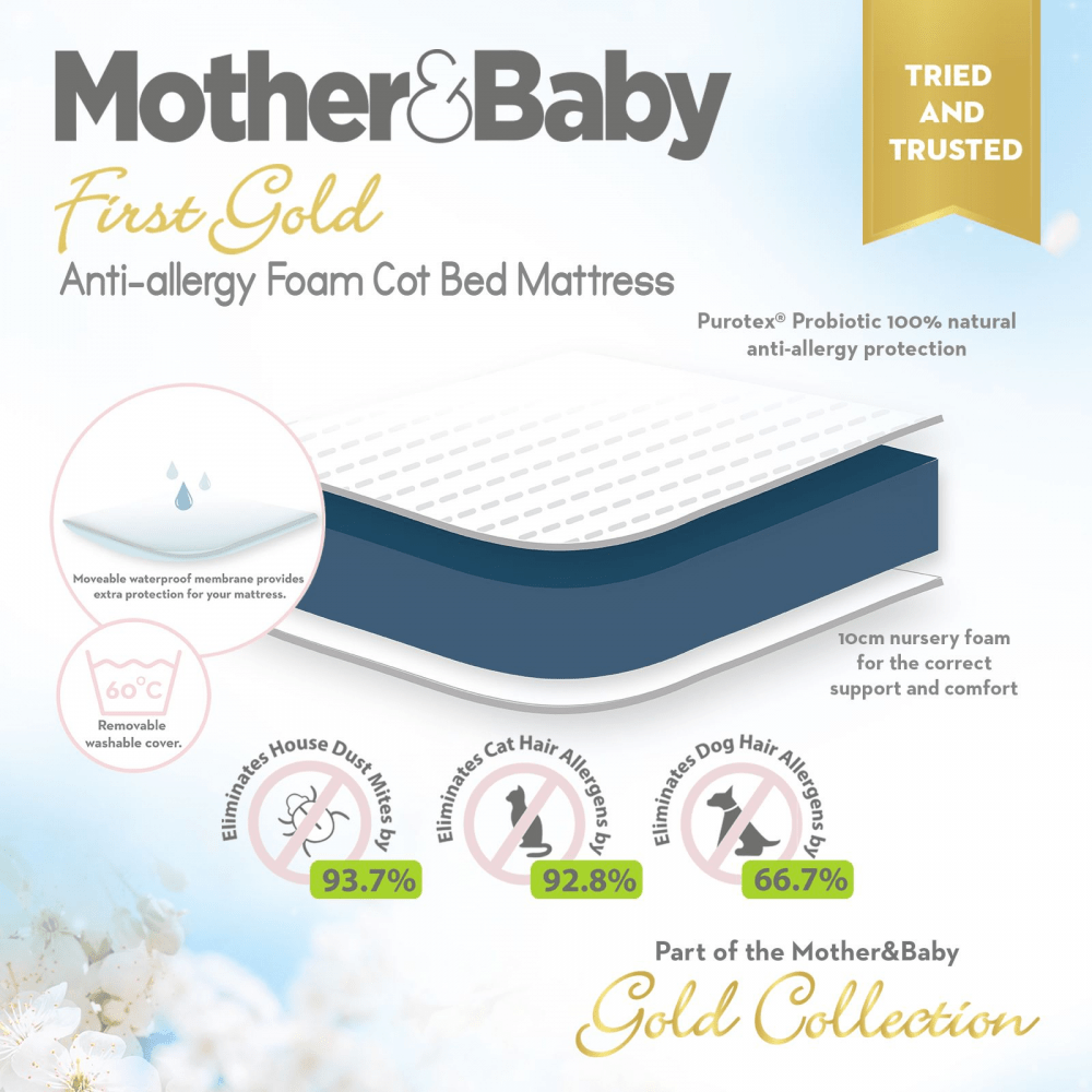 mother and baby foam mattress demo