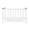 Babyhoot Coleby Style Cot Bed Sloth Grey side mattress low