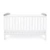 Babyhoot Coleby Style Cot Bed Sloth Grey side mattress low