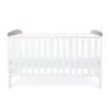 Babyhoot Coleby Style Cot Bed Sloth Grey side mattress middle