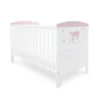 Babyhoot Coleby Style Cot Bed Sloth Pink mattress