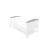 Babyhoot coleby toddler bed white grey trim