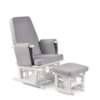 Bilsby Glider Chair and Stool - grey on white