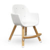 Callowesse Elata wooden highchair in toddler seat configuration