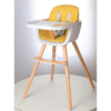 Callowesse Elata 3 in 1 wooden highchair yellow single tall