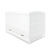 Coleby Cot Bed and Under Drawer white closed