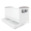 Coleby Style Cot Bed with Under Drawer - Dream Big Little Owl open