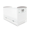 Coleby Style Cot Bed with Under Drawer - sloth grey