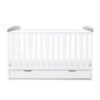 Coleby Style Cot Bed with Under Drawer - sloth grey front