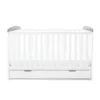 Coleby Style Cot Bed with Under Drawer - sloth grey front
