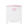 Coleby Style Cot Bed with Under Drawer - sloth pink side