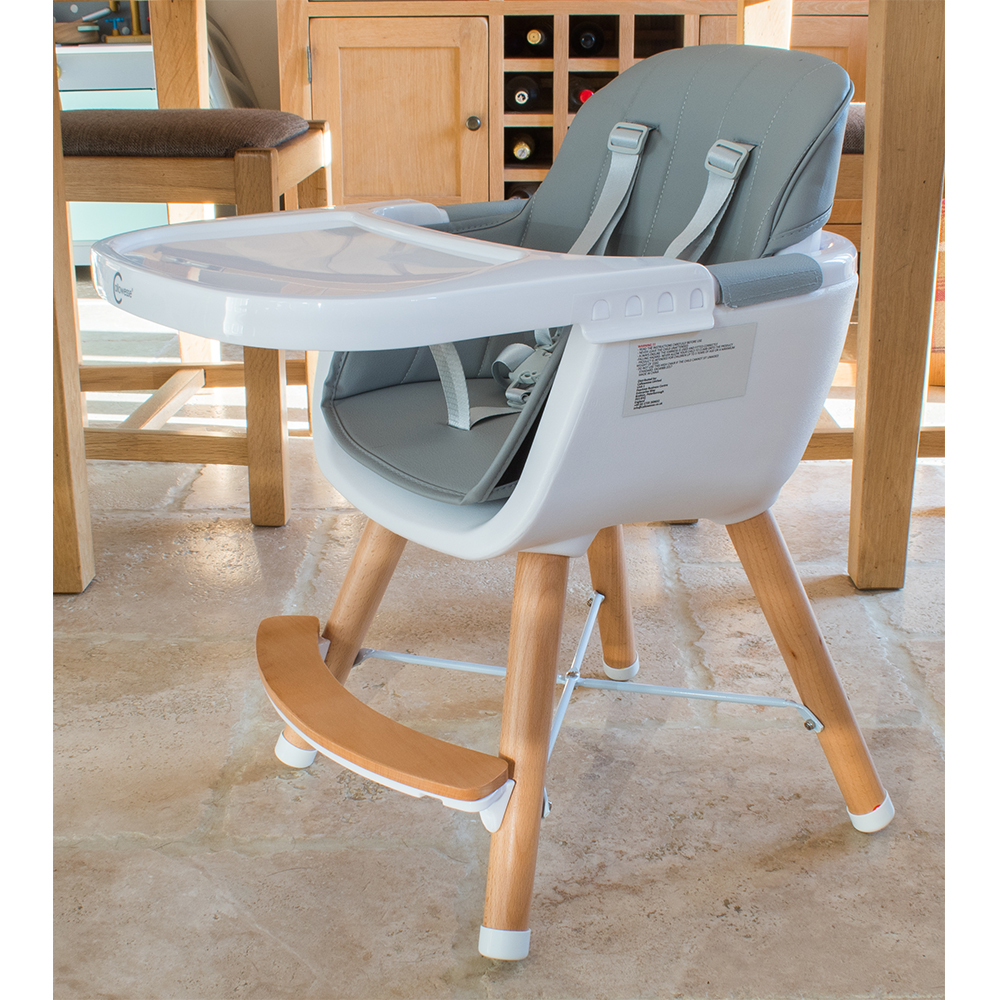 Grey wooden hotsell high chair