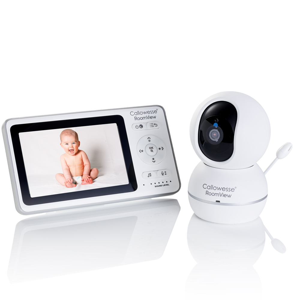 Video Baby Monitor Intercom Bable 4.3 inch Video Baby Monitor with Camera Temperature Monitoring Lullabies and Long Battery Life Remote Pan and Tilt Infrared Night Vision VOX 