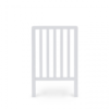 Bantam space saver cot - side view white