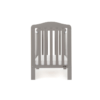 obaby ludlow cot taupe grey side view