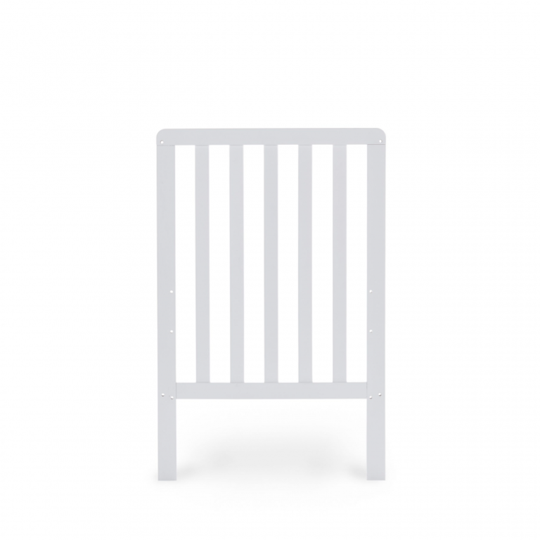 Obaby Bantam Space Saver Cot and Foam Mattress White