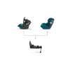 avan feature modular system infant carrier