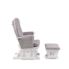 babyhoot Alford Glider Chair and Stool grey on white side