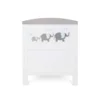 babyhoot Coleby Style Cot Bed Elephant Love Grey side
