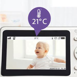 Callowesse RoomView Video Baby Monitor Room Temperature Monitoring