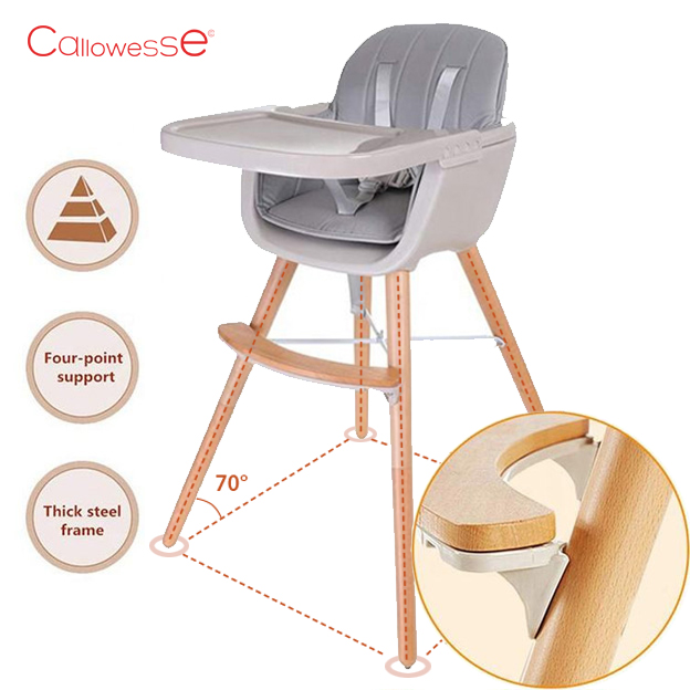 High chair hot sale wooden legs
