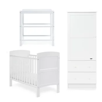 obaby grace 3 piece set white