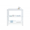 obaby open changing unit white