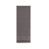 obaby single wardrobe taupe grey