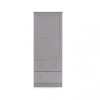 obaby single wardrobe warm grey