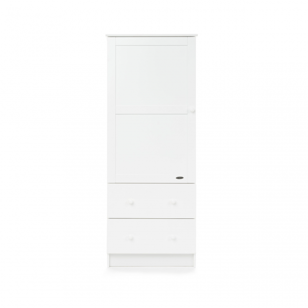 obaby single wardrobe white