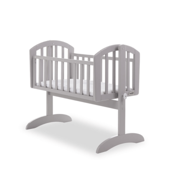 Obaby Sophie Swinging Crib and Foam Mattress - Warm Grey
